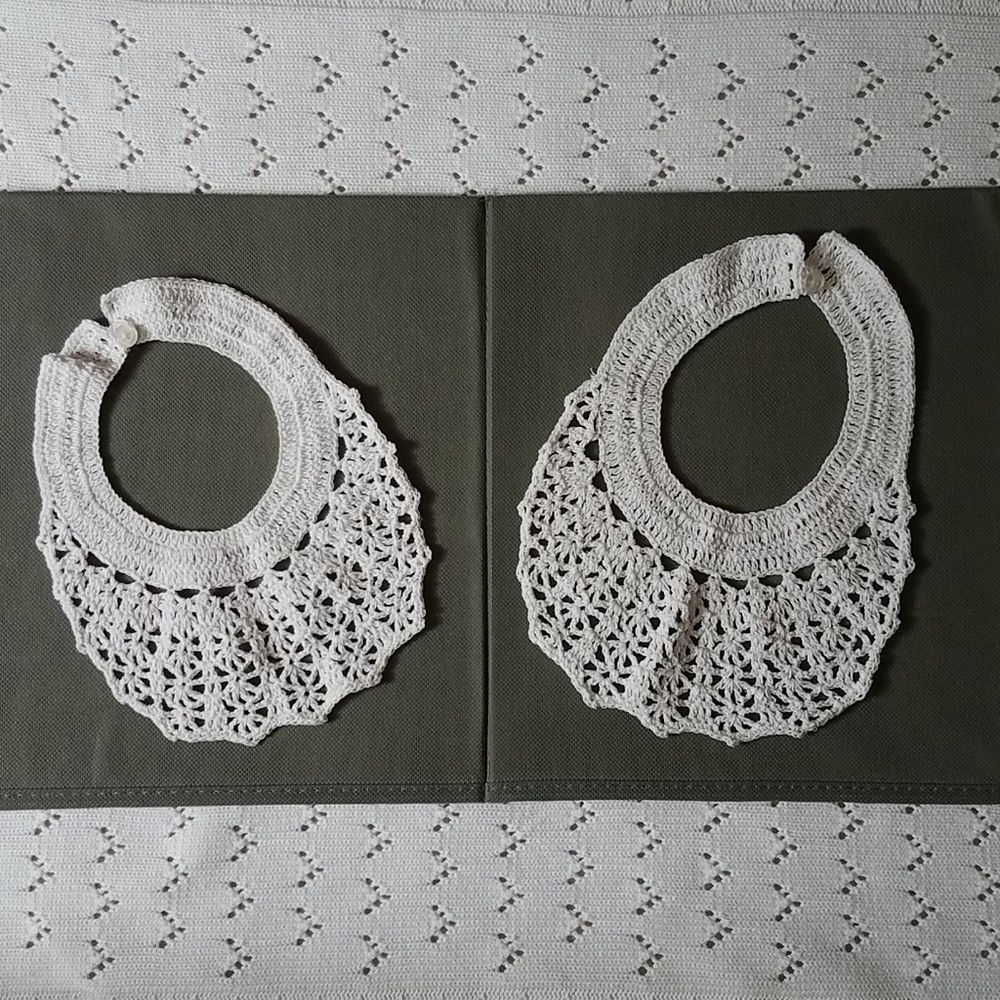 Crocheted Bibs/ Shirt Decorations for babies